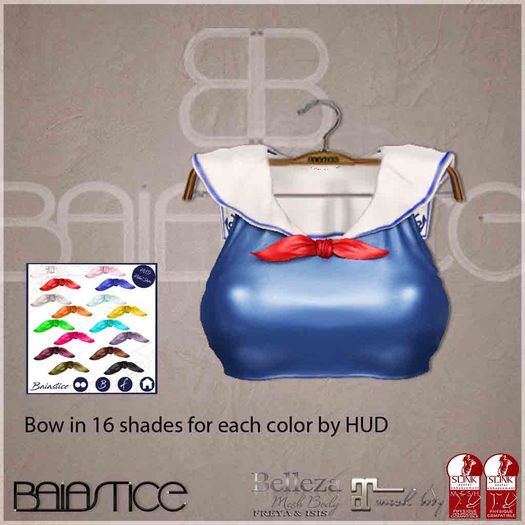 Baiastice_Mini Sailor Top-Blue