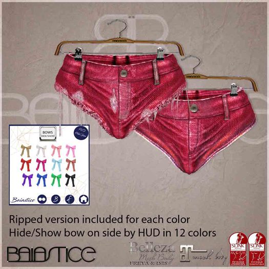 Baiastice_Summer Shorts-Red
