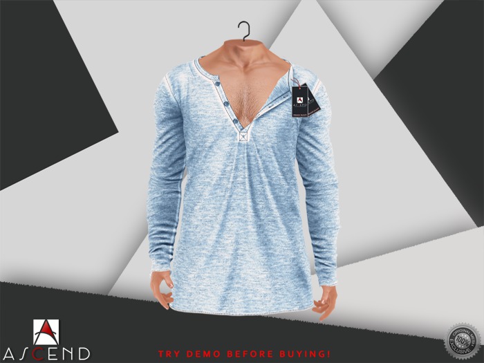 //Ascend// Darius Hanley Shirt - Spring Waterfall [ADD ME]