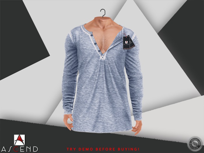 //Ascend// Darius Hanley Shirt - Spring Lillac [ADD ME]