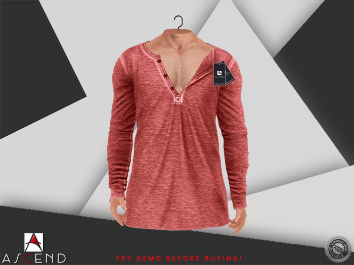 //Ascend// Darius Hanley Shirt - Rust [ADD ME]
