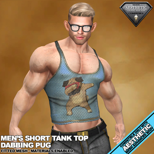 RGDW - Short Tank for Aesthetic - Dabbing Pug