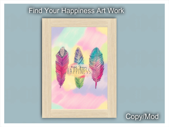*CC* Find Your Happiness Art Work (BAGGED)