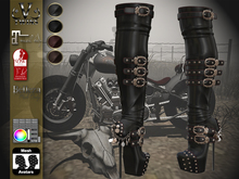V-Twins Biker Boots - Milos Black&Brown Maitreya, SLInk, Belleza