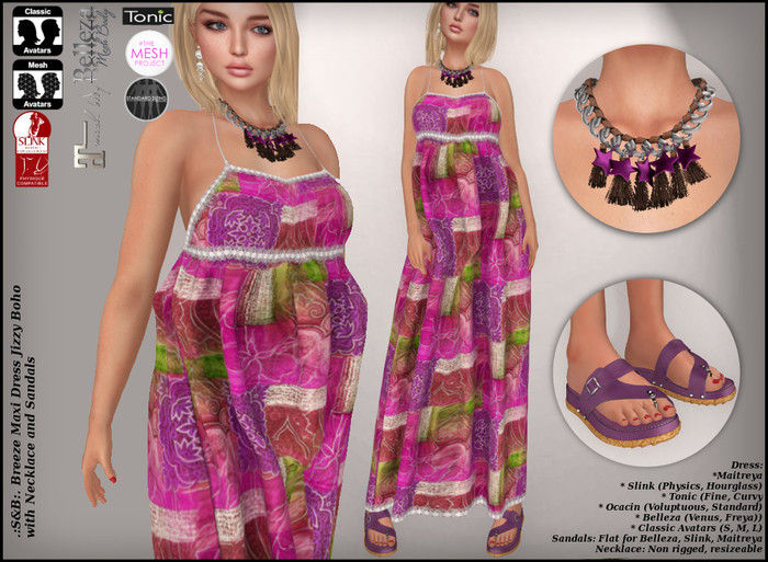 .:S&B:. Breeze Maxi Dress Jizzy Boho FULLOUTFIT