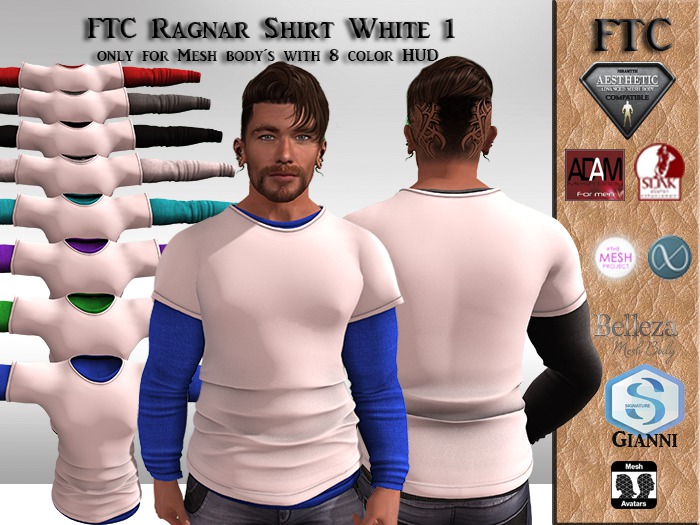 FTC Ragnar Shirt White 1