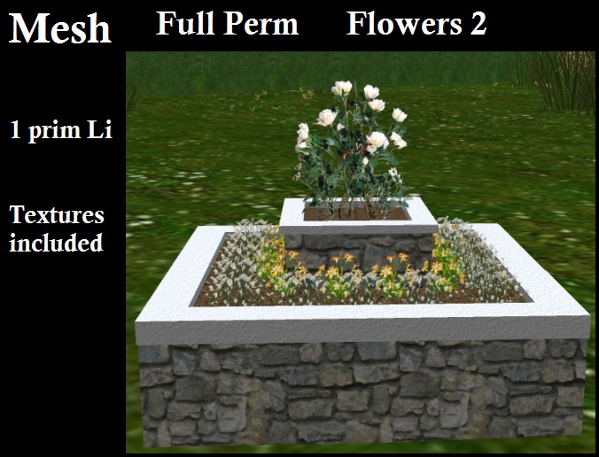 Mesh Full Perm T Flowers 2