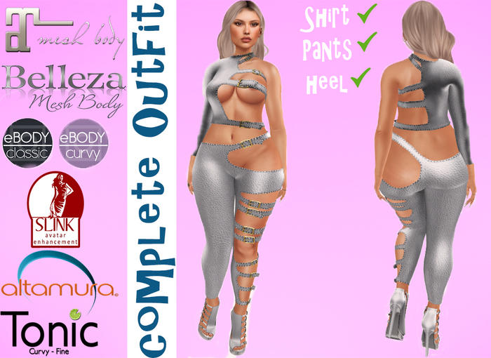 [A&L] Gaby Complete Outfit White