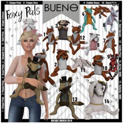 BUENO- Foxy Pal Cuddler Plain