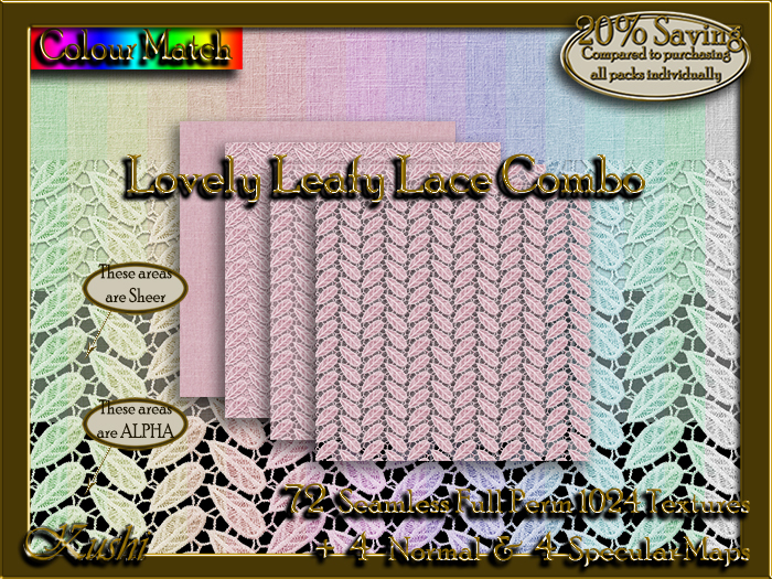 Lovely Leafy Lace Combo Textures