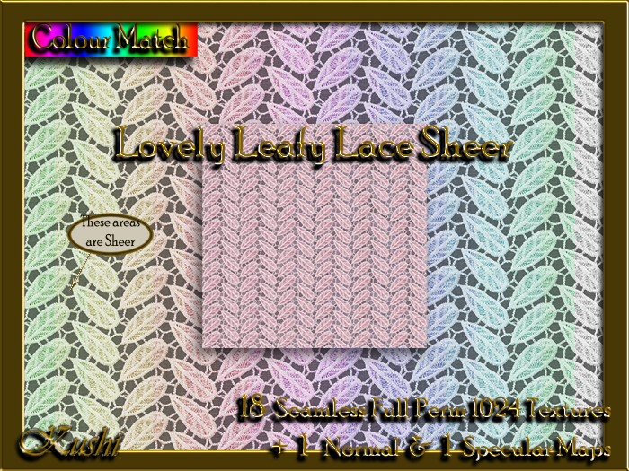 Lovely Leafy Lace Sheer Textures