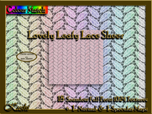 Lovely Leafy Lace Sheer Textures