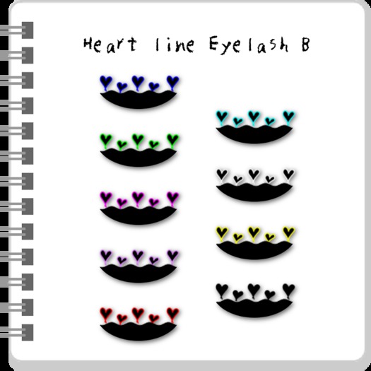 CHIBIT Heart line Eyelashes B - UME  (add)