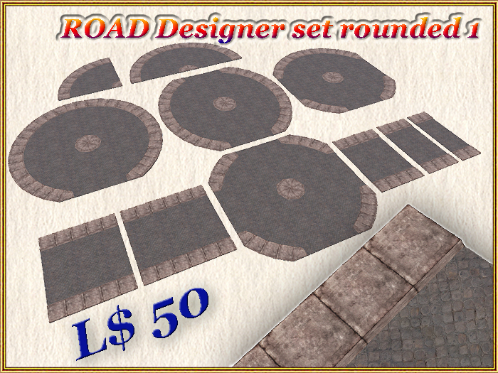ROAD Designer set rounded 1