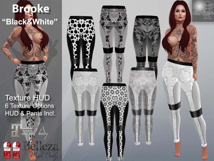 Brooke Pants - BLACK & WHITE