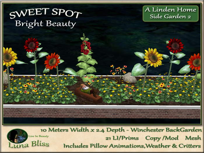 Bright Beauty SWEET SPOT - Side Garden 2 (boxed)