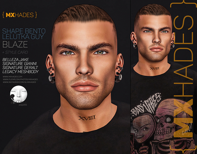 BLAZE MALE SHAPE BENTO LELUTKA GUY - MXHADES