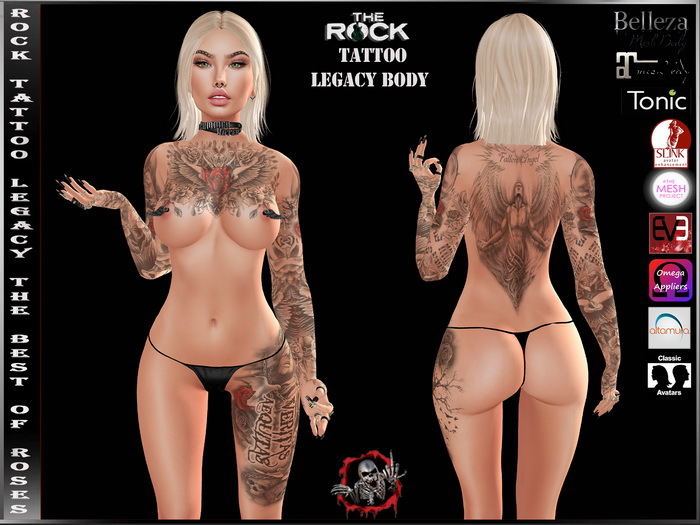 [ HUD ] Two Ladies Tattoo Applier - The Best Of Roses
