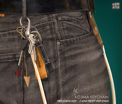 Second Life Marketplace - [Deadwool] Kojima jeans - Fat pack (+ keychain)