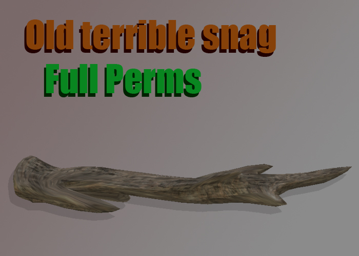 Old terrible snag(Rotten tree trunk), Full perms