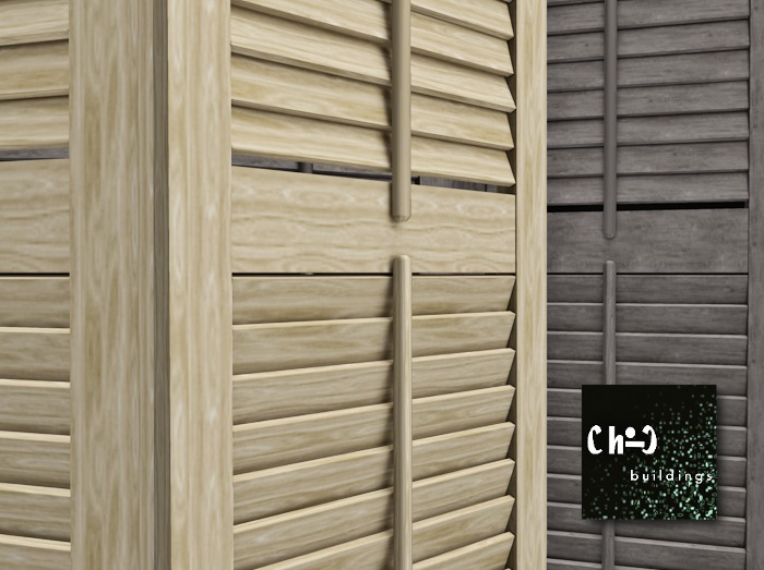 [Cb] Louvered Room Divider Designer Pack - 5 Woods