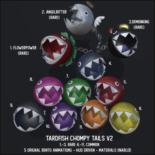 .Tardfish. ChompyTail V2 6. Yellow - Common Boxed