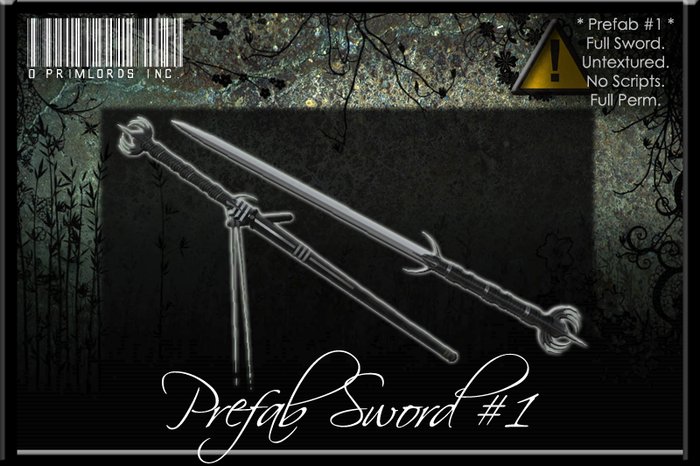 [PrimLords™] Prefab Sword #1 - Full Perm - True Quality
