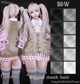 {Limerence} Mika hair-B&W