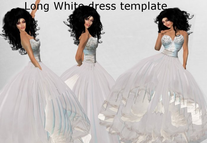 Long white gown