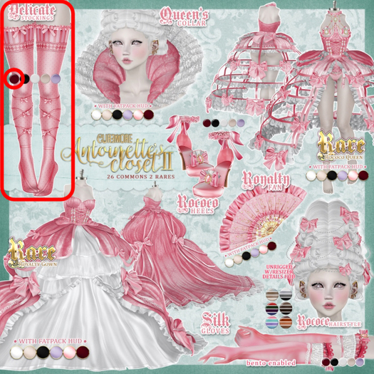 CUREMORE / Antoinette's II / Rococo Hairstyle / wit VIBRANT HUD