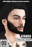 hud Apps  Facial hair  Django- CATWA/LELUTKA/ OMEGA