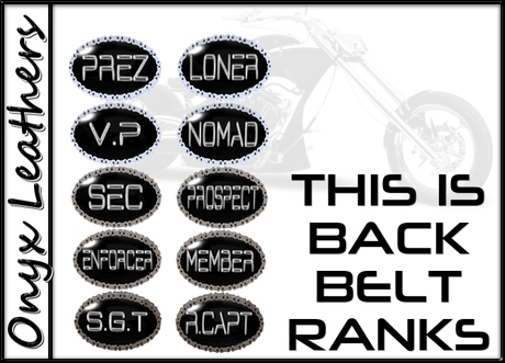 Second Life Marketplace - MC Patchable Rank Biker Vest - Three Huds