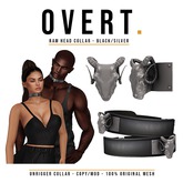 Overt. Ram Head Collar - Black/Silver