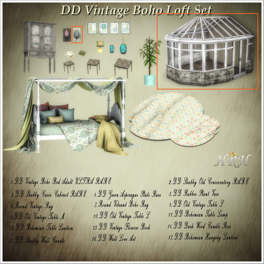 2.DD Shabby Old Conservatory Boxed RARE