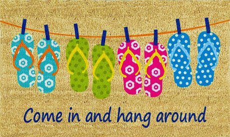 IDROTTSPLATS Blue, Cotton Door Mat, 40x60 Cm - Ireland