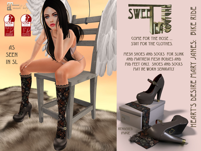 STC Heart's Desire MID MJ's and ruffle socks Bike Ride(add me )