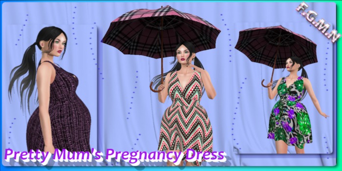 F.G.M.N/Pretty Mum's Pregnancy Dress/Maitreya Only