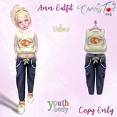 *Cherry Tot* Youth Fitted Ann Outfit Yellow (Wear&Click)