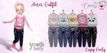 *Cherry Tot* Youth Fitted Ann Outfit FATPACK (Wear&Click)