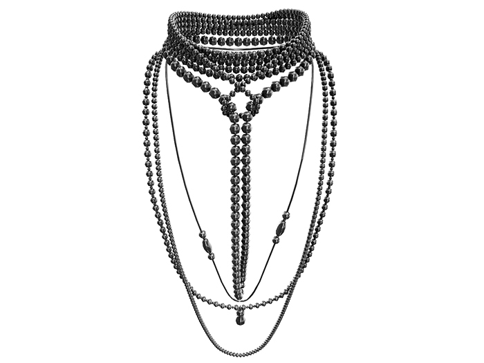 MINIMAL - Becky Back Necklace Silver