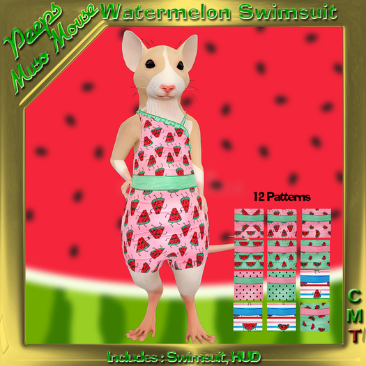 Peeps Muso Watermelon Swimsuit
