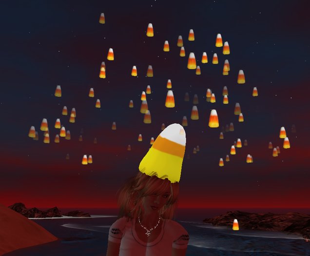EC Candy Corn Hat with emitter