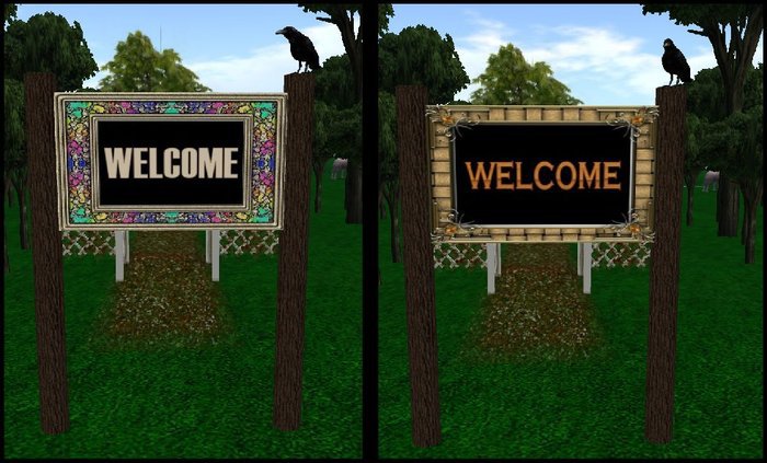 >BDD<  Outdoor Welcome Signs - Modifiable