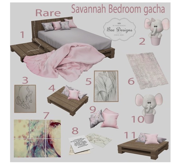 Bee Designs Savannah Bedroom gacha 2