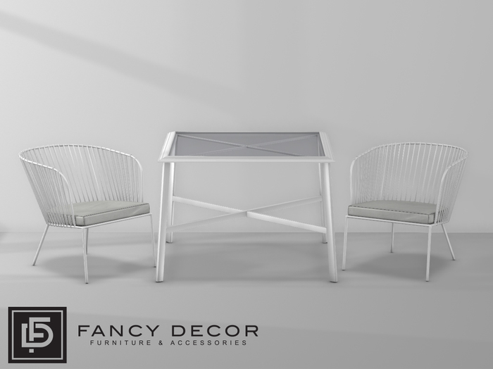 Fancy Decor: Briar Table and Chair (white)