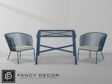 Fancy Decor: Briar Table and Chair (blue)