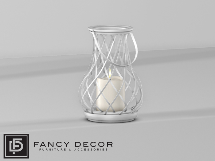 Fancy Decor: Briar Lantern (white)