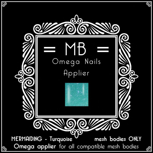 = MB = BOX MERMAIDING Turquoise -  Omega Nails applier