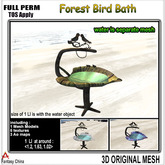 Full Perm Forest Bird Bath