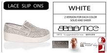 Baiastice_Lace Slip On-White